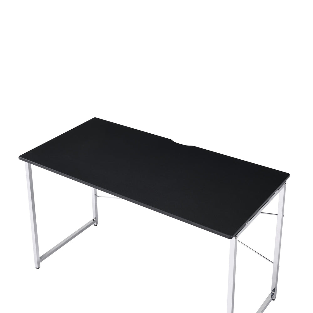 47" Black and Silver Writing Desk - Homeroots - Flyclothing LLC