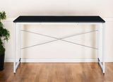 47" Black and Silver Writing Desk - Homeroots - Flyclothing LLC