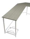 66" Gray and White L Shape Computer Desk - Homeroots - Flyclothing LLC