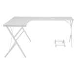 62" White L Shape Computer Desk - Homeroots - Flyclothing LLC