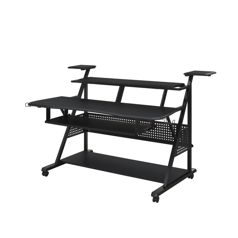 67" Black Computer Desk - Homeroots - Flyclothing LLC