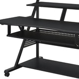 67" Black Computer Desk - Homeroots - Flyclothing LLC