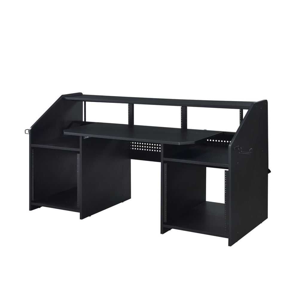 71" Black Computer Desk - Homeroots - Flyclothing LLC