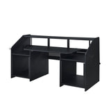 71" Black Computer Desk - Homeroots - Flyclothing LLC