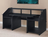 71" Black Computer Desk - Homeroots - Flyclothing LLC