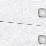 19" White Two Drawer Nightstand - Homeroots