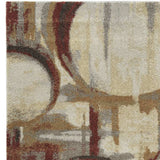 5' X 8' Brick Ivory and Gold Geometric Area Rug - Homeroots - Flyclothing LLC