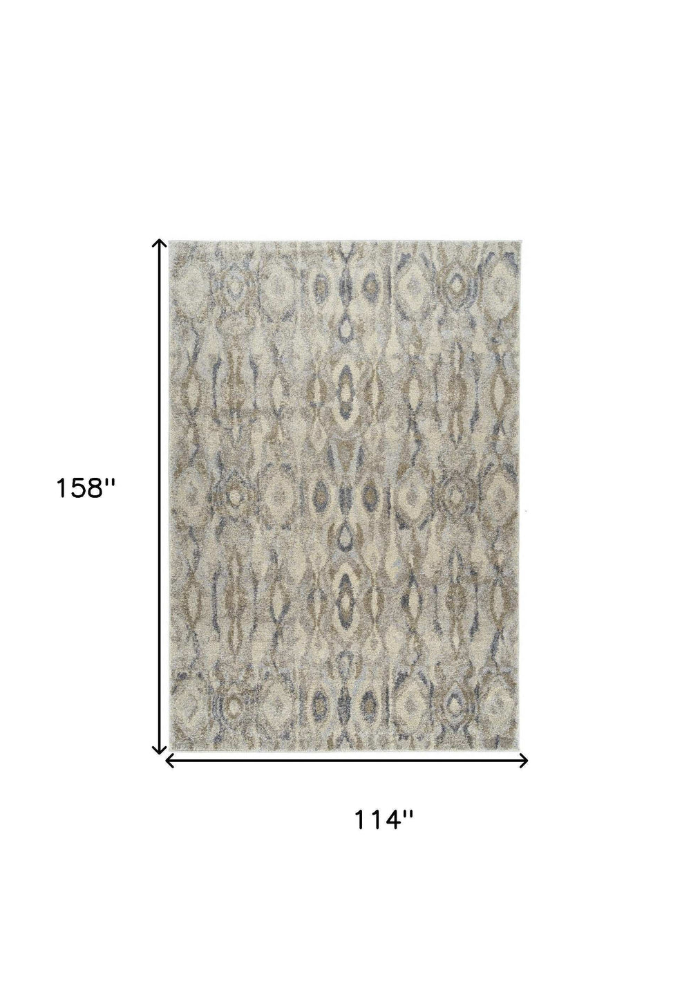 10' X 13' Grey Moroccan Area Rug - Homeroots - Flyclothing LLC