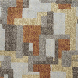 8' X 11' Grey And Brown Geometric Area Rug - Homeroots - Flyclothing LLC