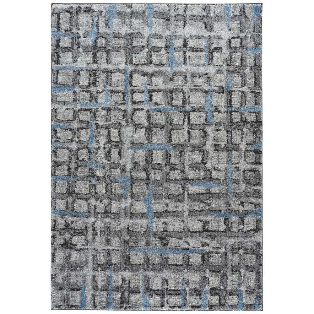 3' X 5' Grey Geometric Area Rug - Homeroots - Flyclothing LLC