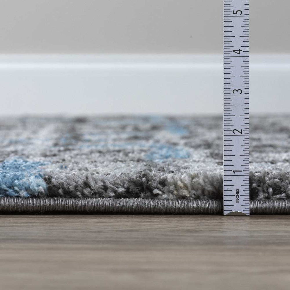 3' X 5' Grey Geometric Area Rug - Homeroots - Flyclothing LLC