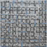 3' X 5' Grey Geometric Area Rug - Homeroots - Flyclothing LLC