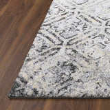 3' X 5' Grey Diamond Area Rug - Homeroots - Flyclothing LLC