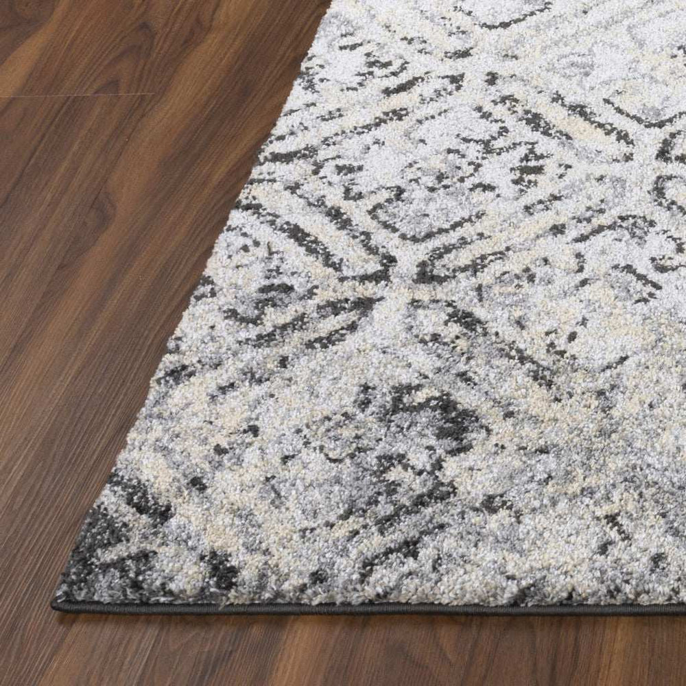 5' X 8' Grey Diamond Area Rug - Homeroots - Flyclothing LLC