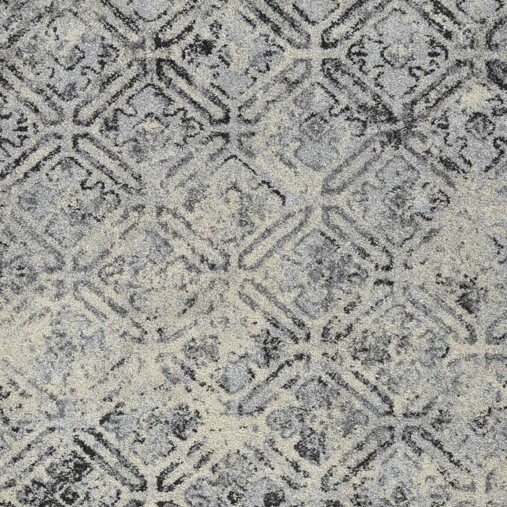 5' X 8' Grey Diamond Area Rug - Homeroots - Flyclothing LLC