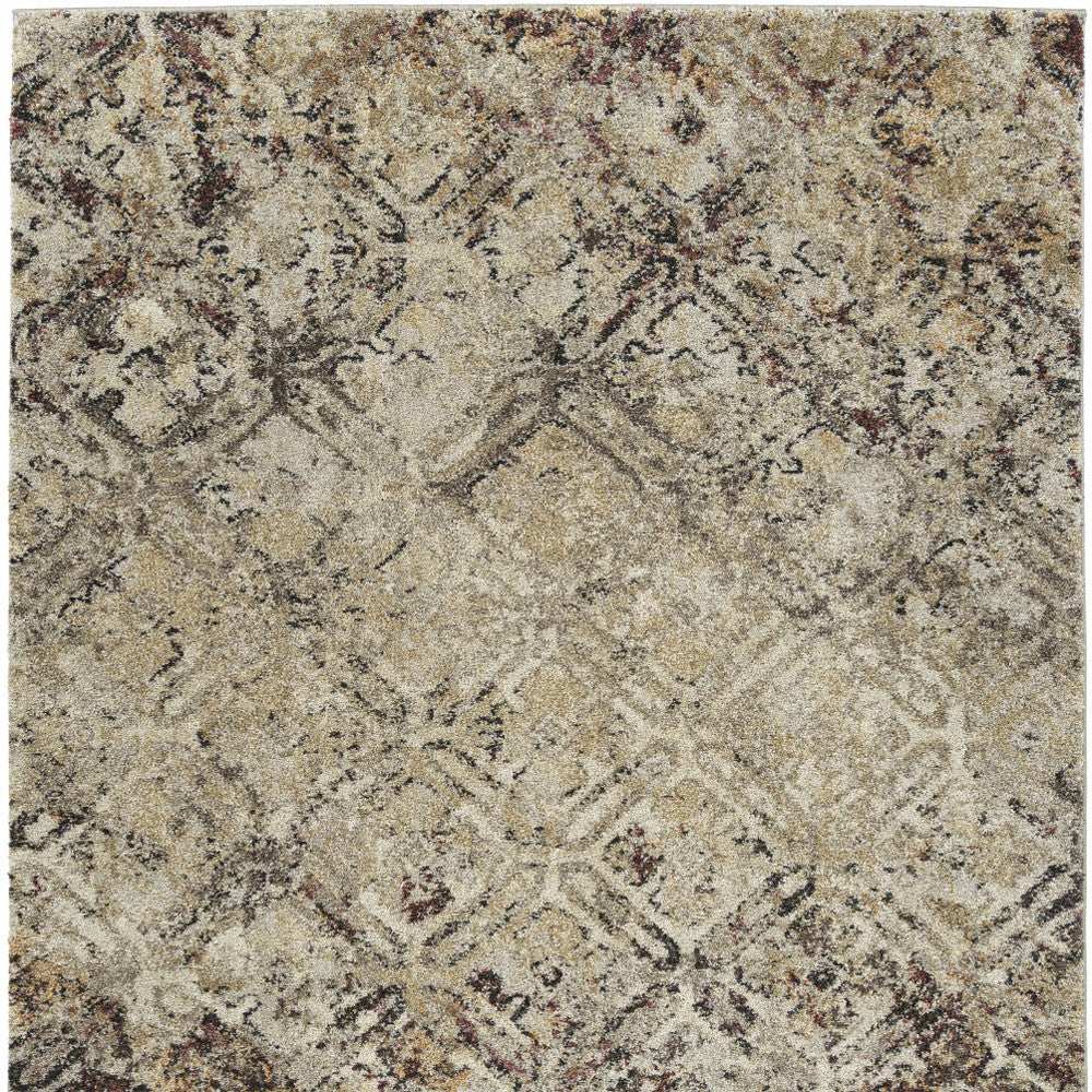 3' X 5' Brown Diamond Area Rug - Homeroots - Flyclothing LLC