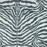 8' X 10' Grey Zebra Print Shag Handmade Non Skid Area Rug - Homeroots - Flyclothing LLC
