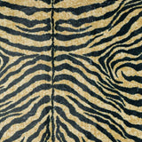 3' X 5' Black and Gold Animal Print Shag Handmade Non Skid Area Rug - Homeroots - Flyclothing LLC