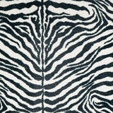 5' X 8' Black and White Zebra Print Shag Handmade Non Skid Area Rug - Homeroots - Flyclothing LLC