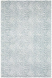 2' X 3' Grey Leopard Print Shag Handmade Non Skid Area Rug - Homeroots - Flyclothing LLC