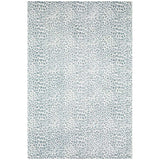 3' X 5' Grey Leopard Print Shag Handmade Non Skid Area Rug - Homeroots - Flyclothing LLC