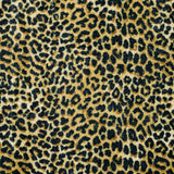 2' X 3' Black and Gold Leopard Print Shag Handmade Non Skid Area Rug - Homeroots - Flyclothing LLC