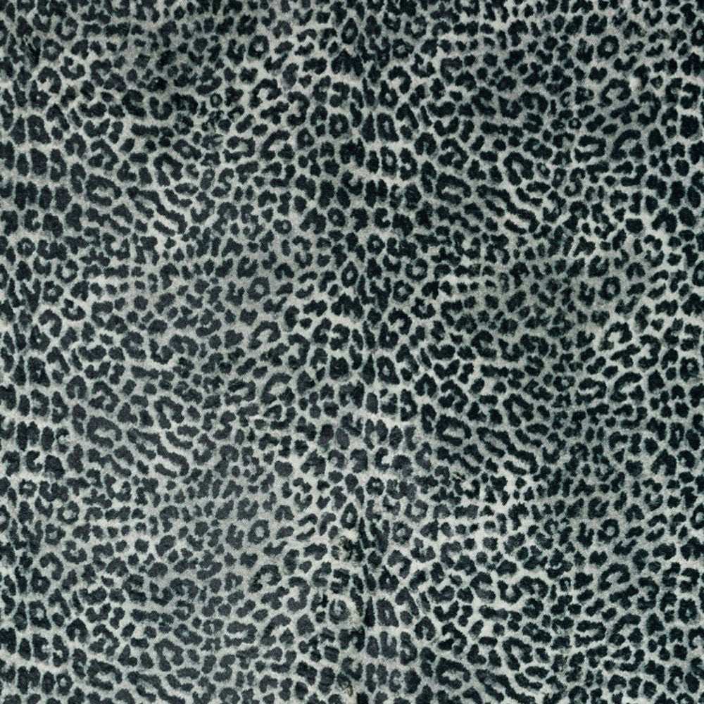 2' X 8' Black and Gray Leopard Print Shag Handmade Non Skid Runner Rug - Homeroots - Flyclothing LLC