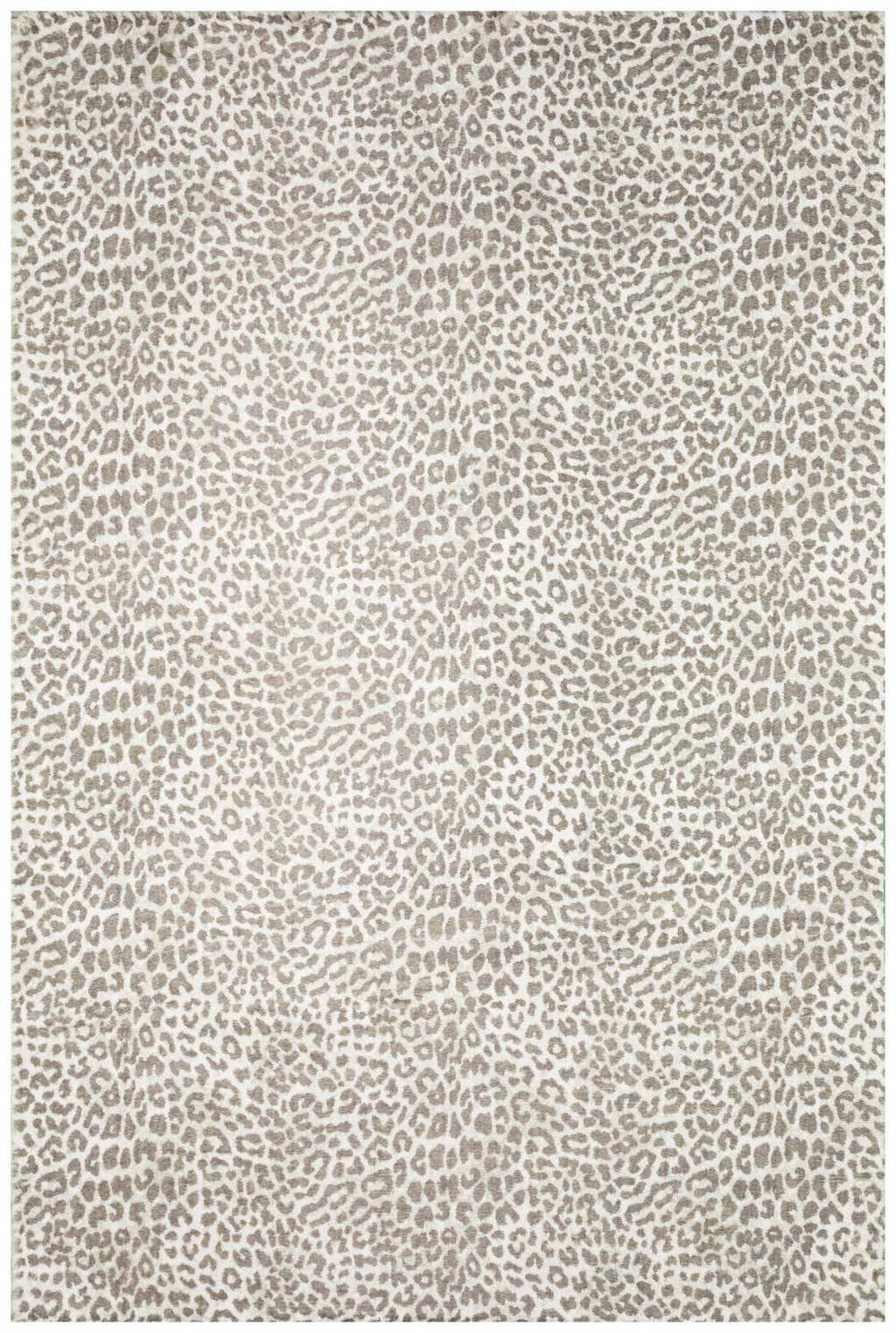5' X 8' Beige and Cream Leopard Print Shag Handmade Non Skid Area Rug - Homeroots - Flyclothing LLC
