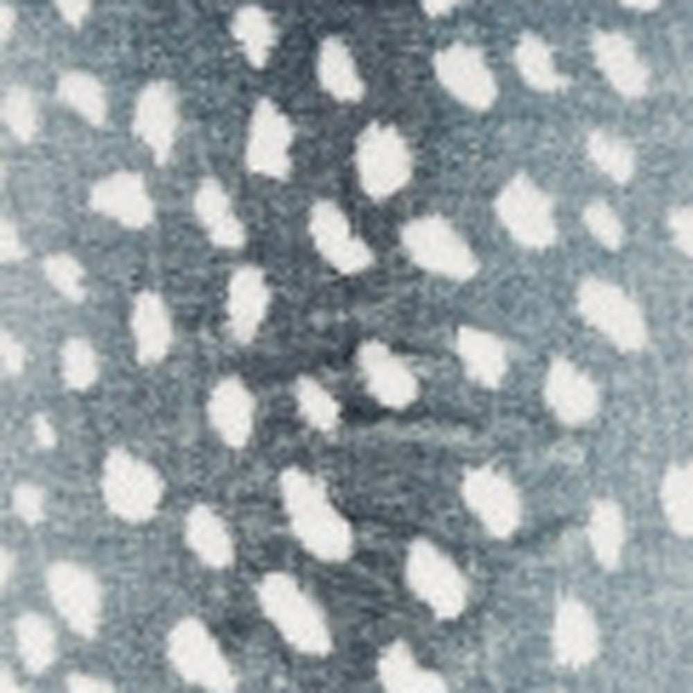 3' X 5' Grey Gazelle Print Shag Handmade Non Skid Area Rug - Homeroots - Flyclothing LLC