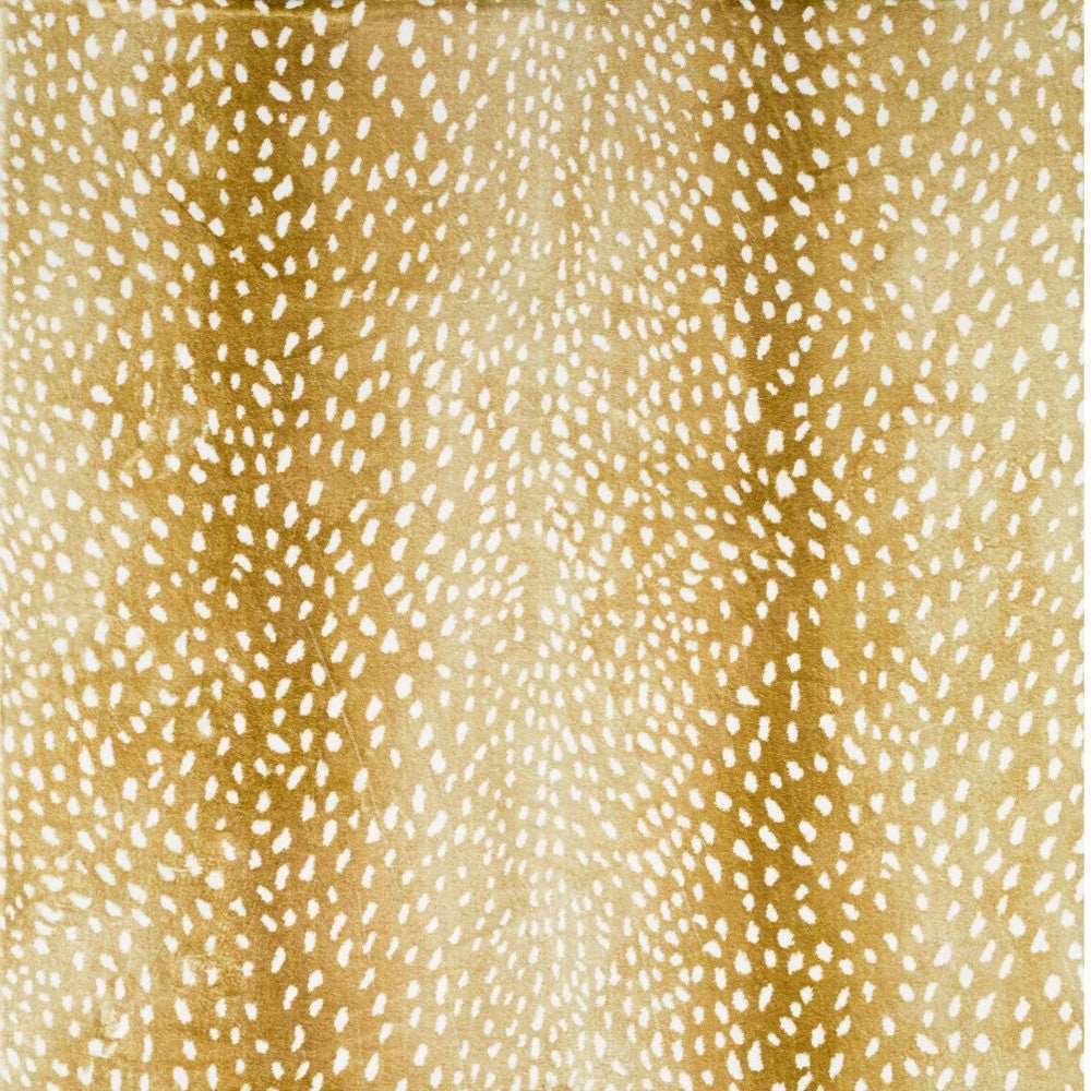 2' X 3' Gold Gazelle Print Shag Handmade Non Skid Area Rug - Homeroots - Flyclothing LLC