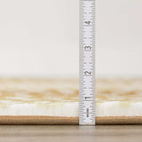 2' X 8' Gold Gazelle Print Shag Handmade Non Skid Runner Rug - Homeroots - Flyclothing LLC