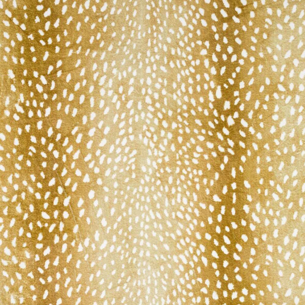 5' X 8' Gold Gazelle Print Shag Handmade Non Skid Area Rug - Homeroots - Flyclothing LLC