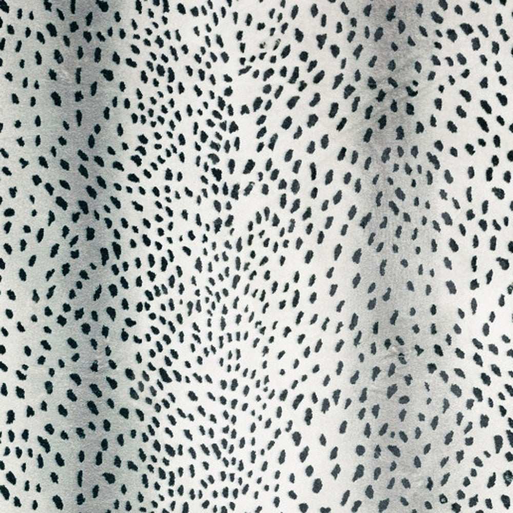 5' X 8' Black Gazelle Print Shag Handmade Non Skid Area Rug - Homeroots - Flyclothing LLC