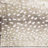 2' X 3' Beige Gazelle Print Shag Handmade Non Skid Area Rug - Homeroots - Flyclothing LLC