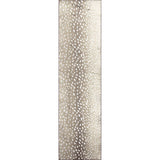 2' X 8' Beige Gazelle Print Shag Handmade Non Skid Runner Rug - Homeroots - Flyclothing LLC