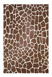 3' X 5' Brown and White Animal Print Shag Non Skid Area Rug - Homeroots - Flyclothing LLC