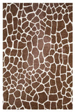 5' X 8' Brown Animal Print Shag Non Skid Area Rug - Homeroots - Flyclothing LLC