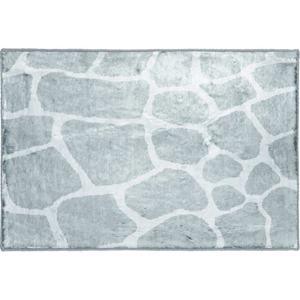 2' X 3' Gray and Ivory Animal Print Handmade Non Skid Area Rug - Homeroots - Flyclothing LLC