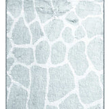 8' Gray and Ivory Animal Print Handmade Non Skid Runner Rug - Homeroots - Flyclothing LLC