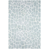 5' X 8' Gray and Ivory Animal Print Handmade Non Skid Area Rug - Homeroots - Flyclothing LLC