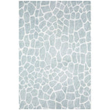 5' X 8' Gray and Ivory Animal Print Handmade Non Skid Area Rug - Homeroots - Flyclothing LLC