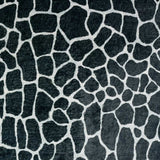 2' X 3' Black and White Croc Print Shag Handmade Non Skid Area Rug - Homeroots - Flyclothing LLC