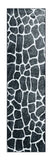 2' X 8' Black and White Croc Print Shag Handmade Non Skid Runner Rug - Homeroots - Flyclothing LLC