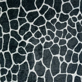 2' X 8' Black and White Croc Print Shag Handmade Non Skid Runner Rug - Homeroots - Flyclothing LLC