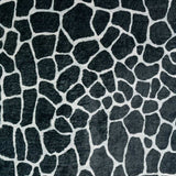 3' X 5' Black and White Croc Print Shag Handmade Non Skid Area Rug - Homeroots - Flyclothing LLC