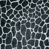 5' X 8' Black and White Croc Print Shag Handmade Non Skid Area Rug - Homeroots - Flyclothing LLC