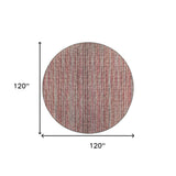 10' Pink Round Ombre Tufted Handmade Area Rug - Homeroots - Flyclothing LLC