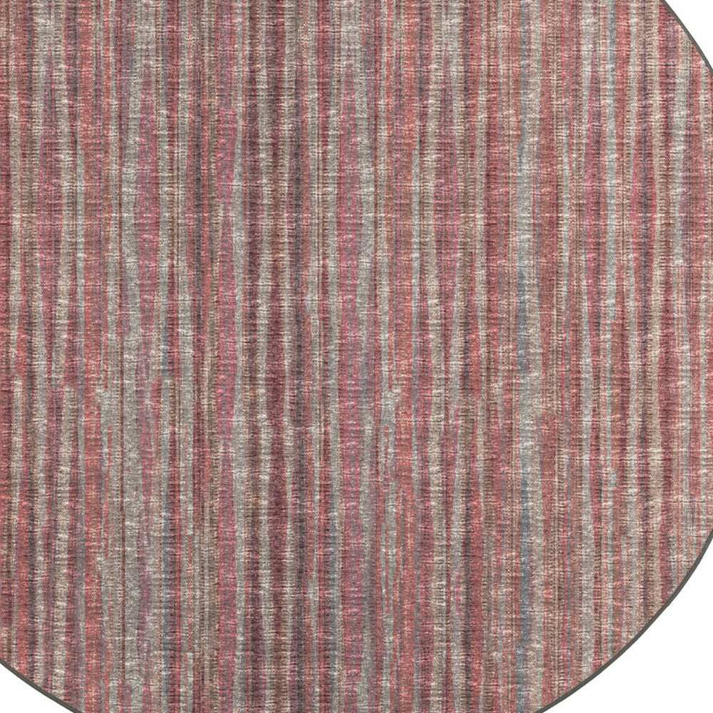 4' Pink Round Ombre Tufted Handmade Area Rug - Homeroots - Flyclothing LLC