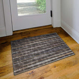 2' X 3' Brown Ombre Tufted Handmade Area Rug - Homeroots - Flyclothing LLC