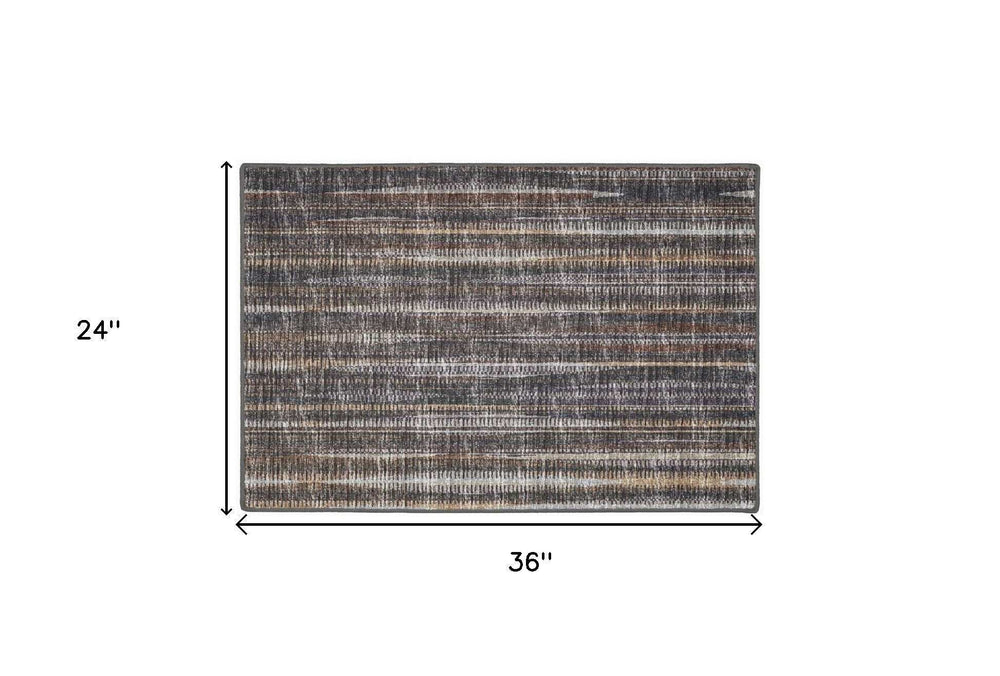 2' X 3' Brown Ombre Tufted Handmade Area Rug - Homeroots - Flyclothing LLC